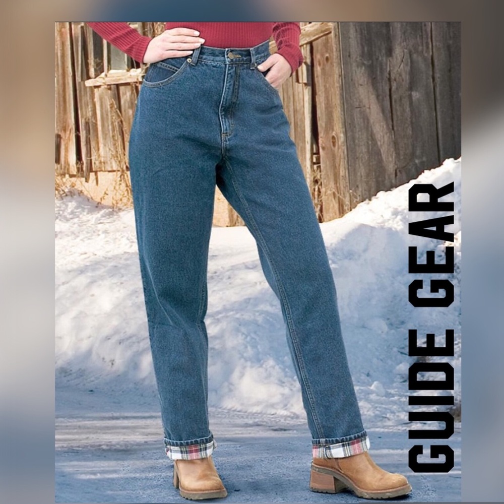 Womens Jeans size 18 color blue NWT by Guide Gear Lined